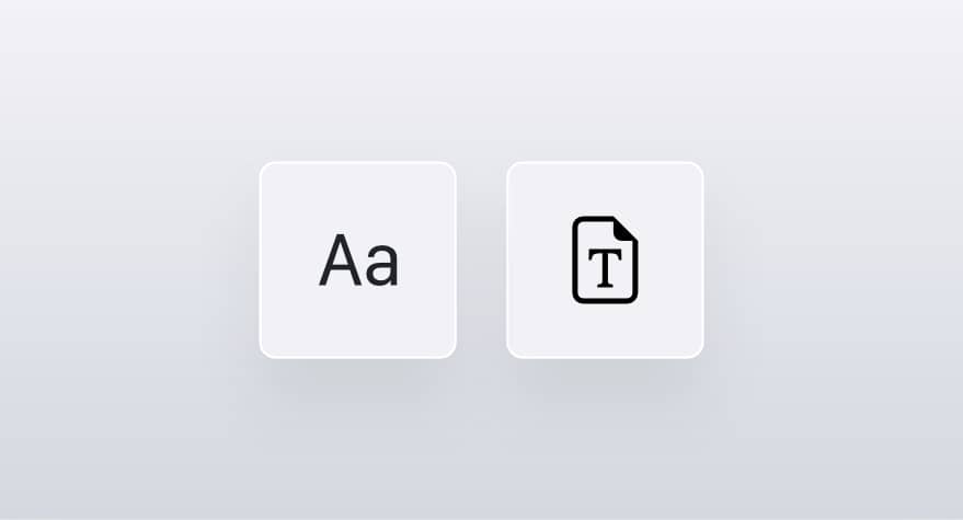 Custom fonts and typography