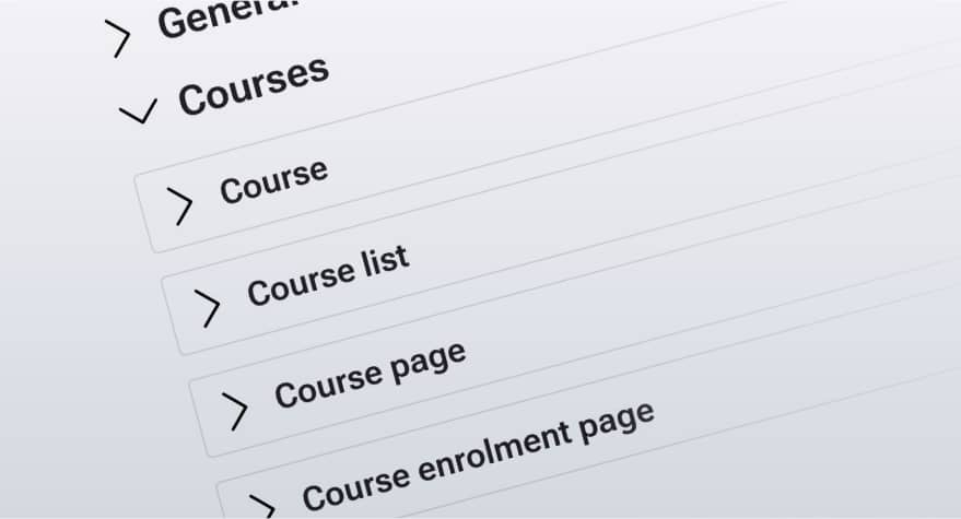 Detailed and well-organized settings